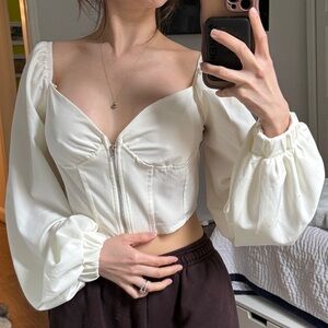 Chic Off-White Women's Blouse